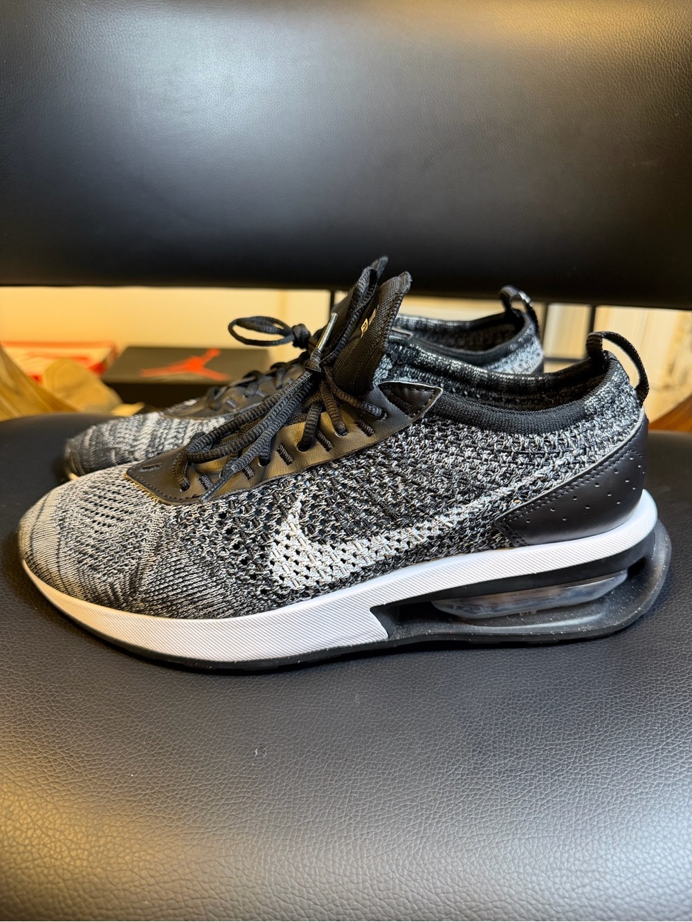 Nike Women's Air Max Flyknit Racer "Oreo" (Style Code: DM9073-001) Size 8